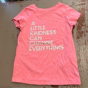 ⭐️4/$20 Cat & Jack Pink Kindness Shirt